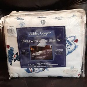 New Ashley Cooper Flannel Full-Sized Sheet Set